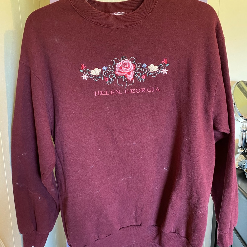 Vintage Georgia Maroon Oversized crewneck 🌺